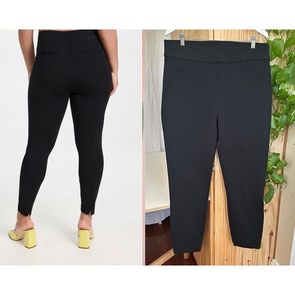 Spanx The Perfect Pant Women's Plus 1XT Tall Back Seam Skinny Black‎ 20251T FLAW - Picture 1 of 16